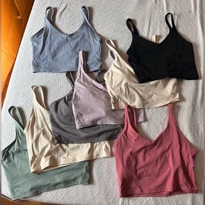 Set of 8 Colorful Crop Tops